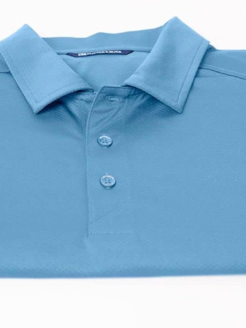 NWT Cutter & Buck Prospect Polo Shirt UPF 50 Moisture Wicking Blue XXXL - Picture 3 of 7